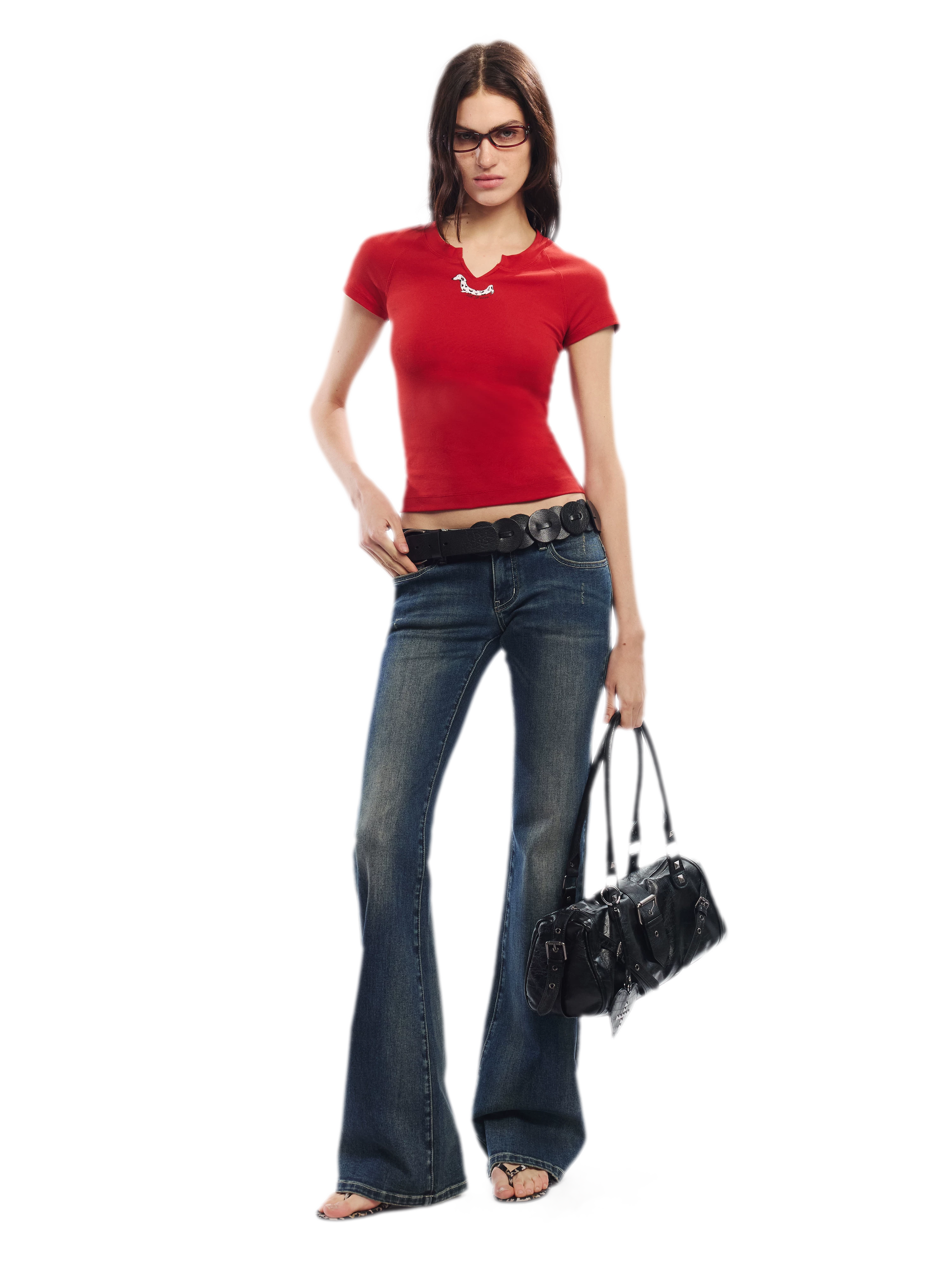 Summer V-neck Slim Fit T-shirt