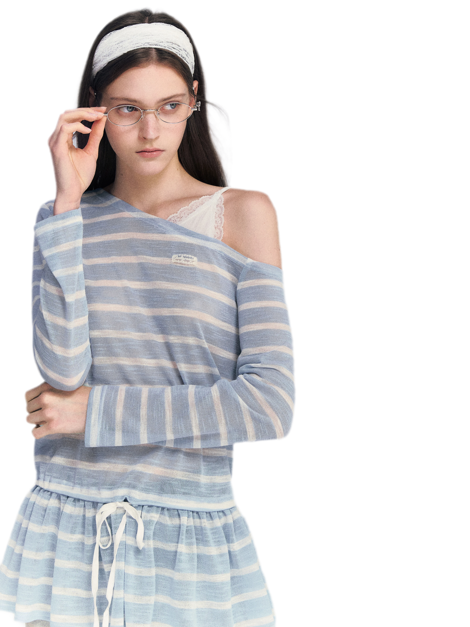 Lace Asymmetric Top