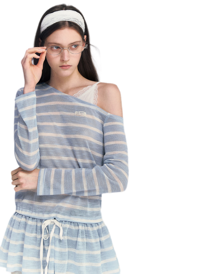 Lace Asymmetric Top