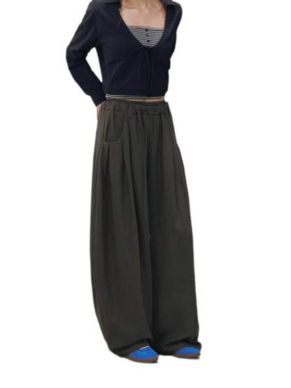 Drawstring Bubble Pants