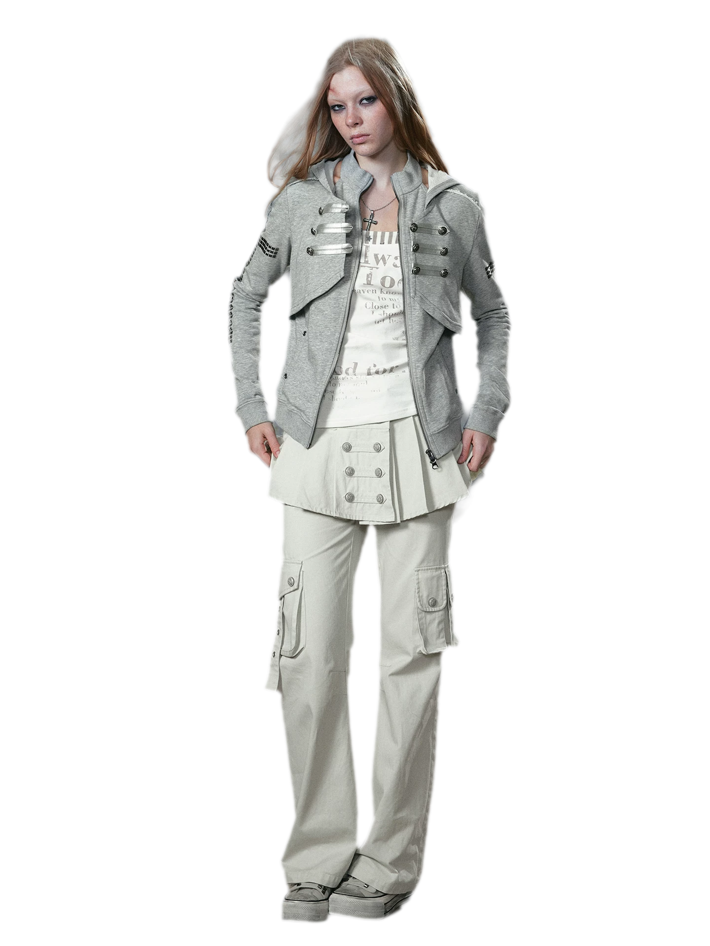 Metal Toggle Hooded Sweatshirt