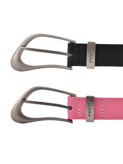 Classic Top Layer Leather Belt in Black and