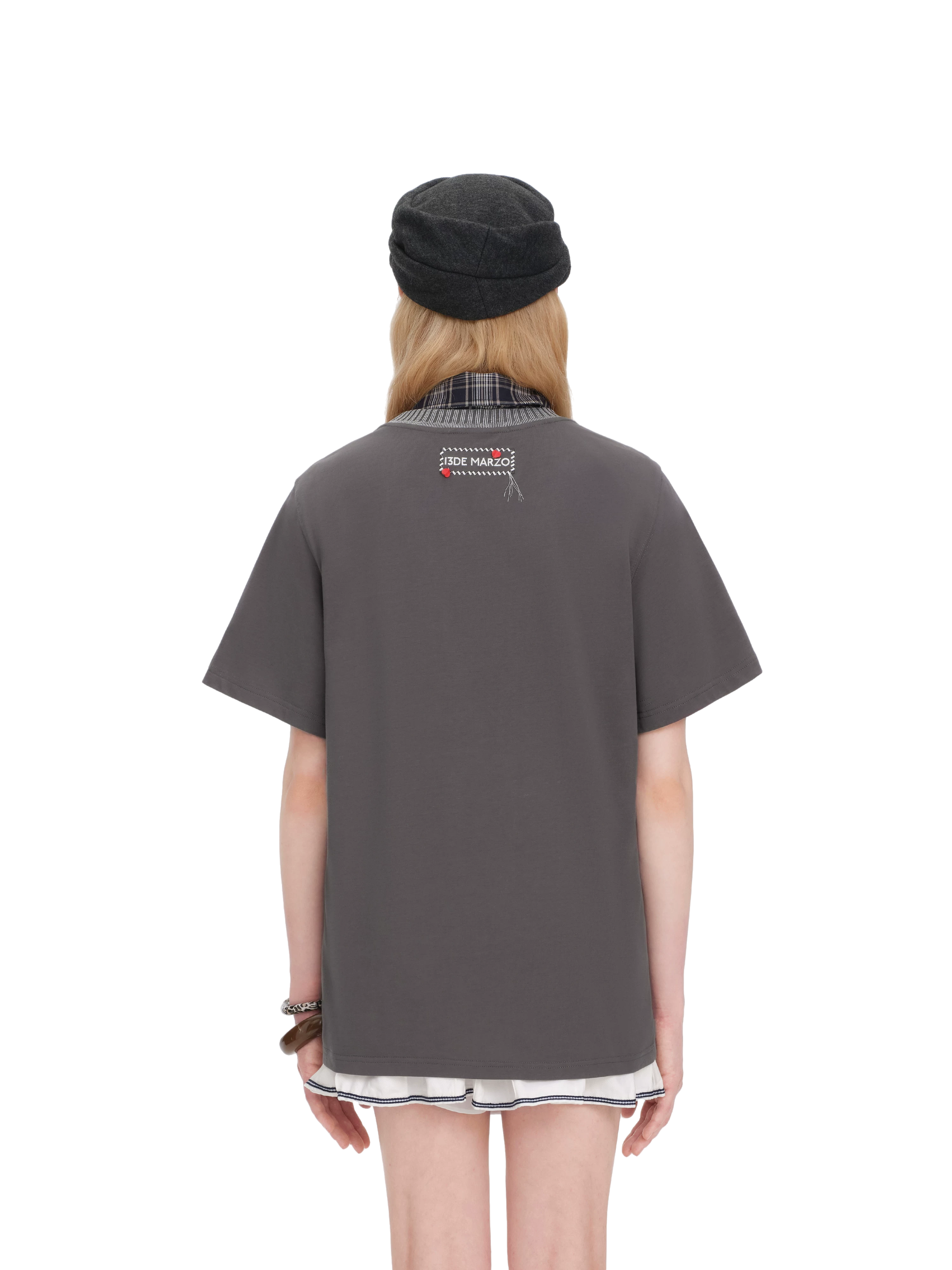 Loose Cotton T-shirt with Rocking
