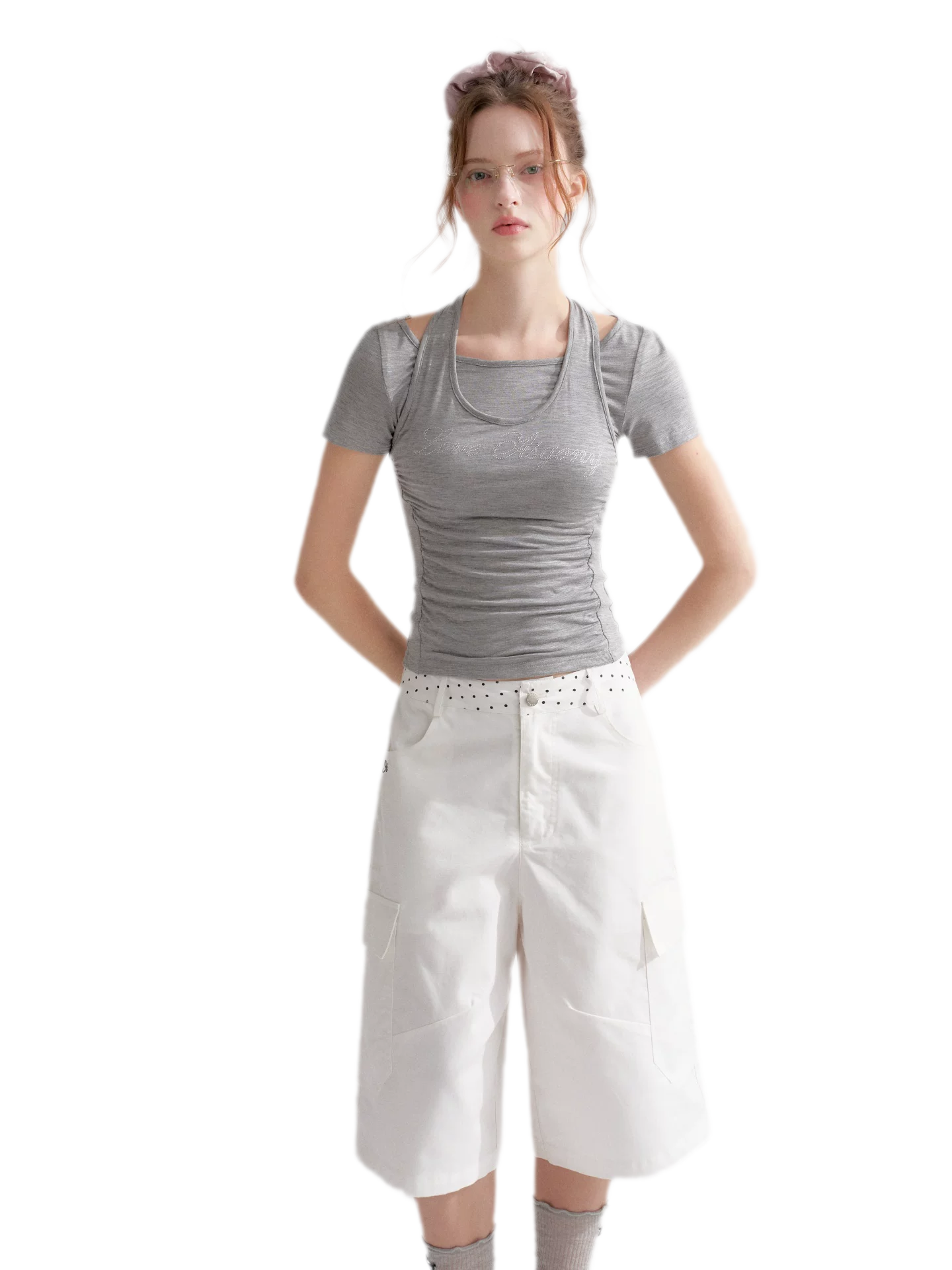 Polka Dot Cargo Jeans
