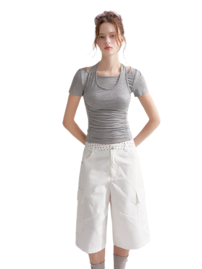 Polka Dot Cargo Jeans