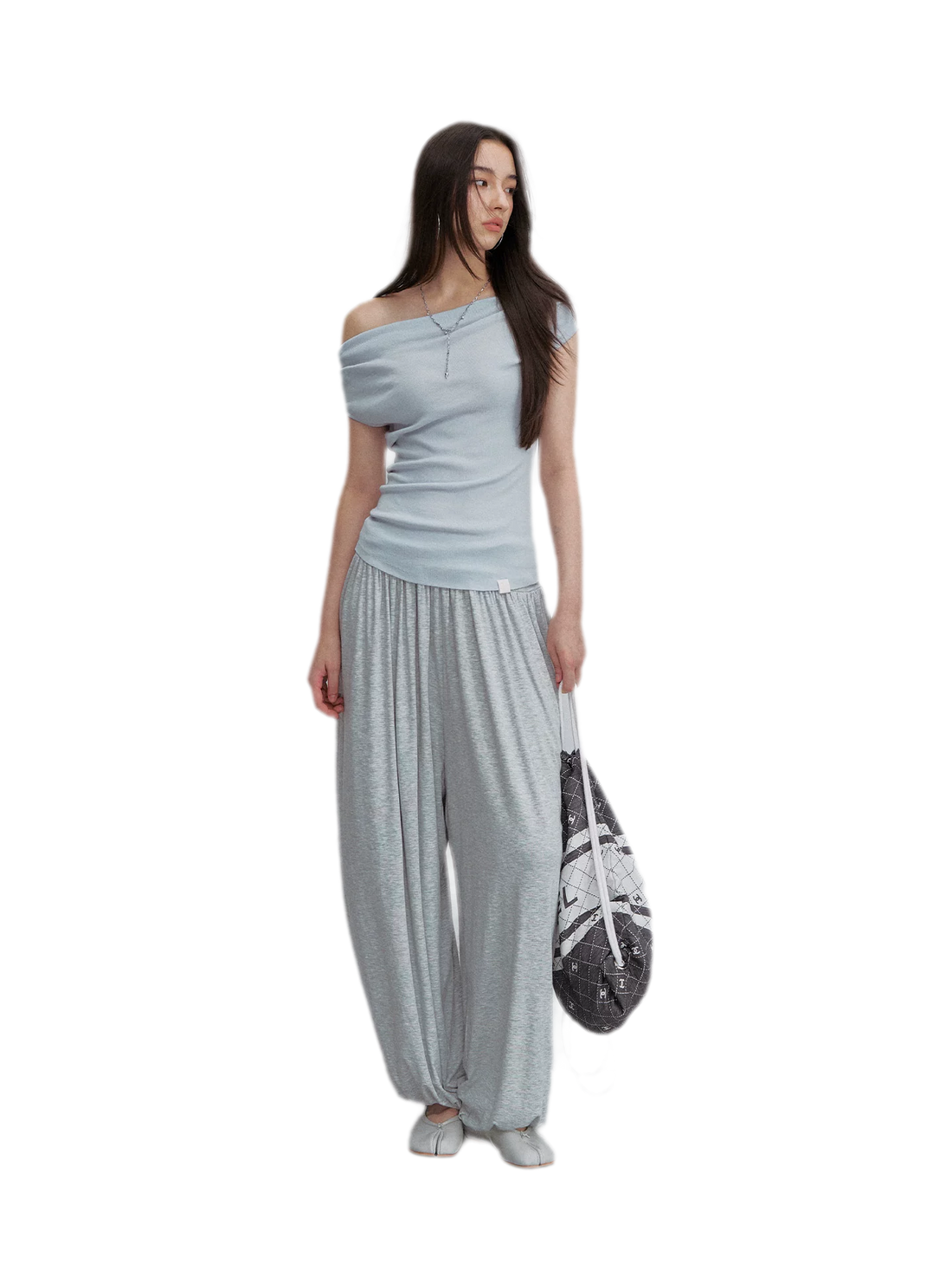 VIA PITTI Draped Lantern Pants – view 2