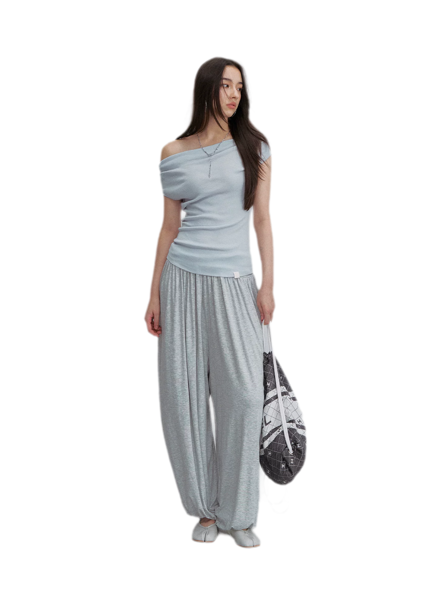 Draped Lantern Pants