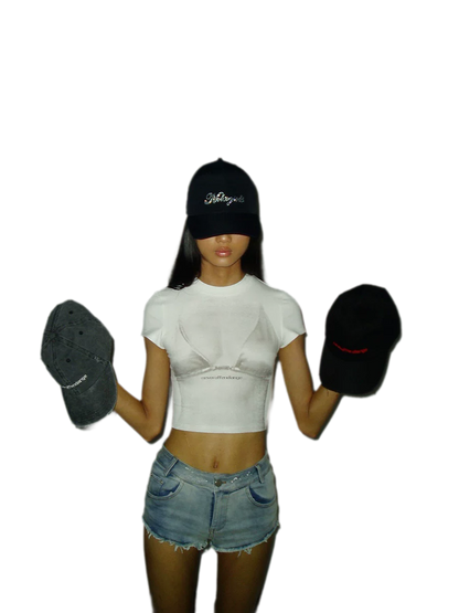 Crystal Silk Rhinestone Cap