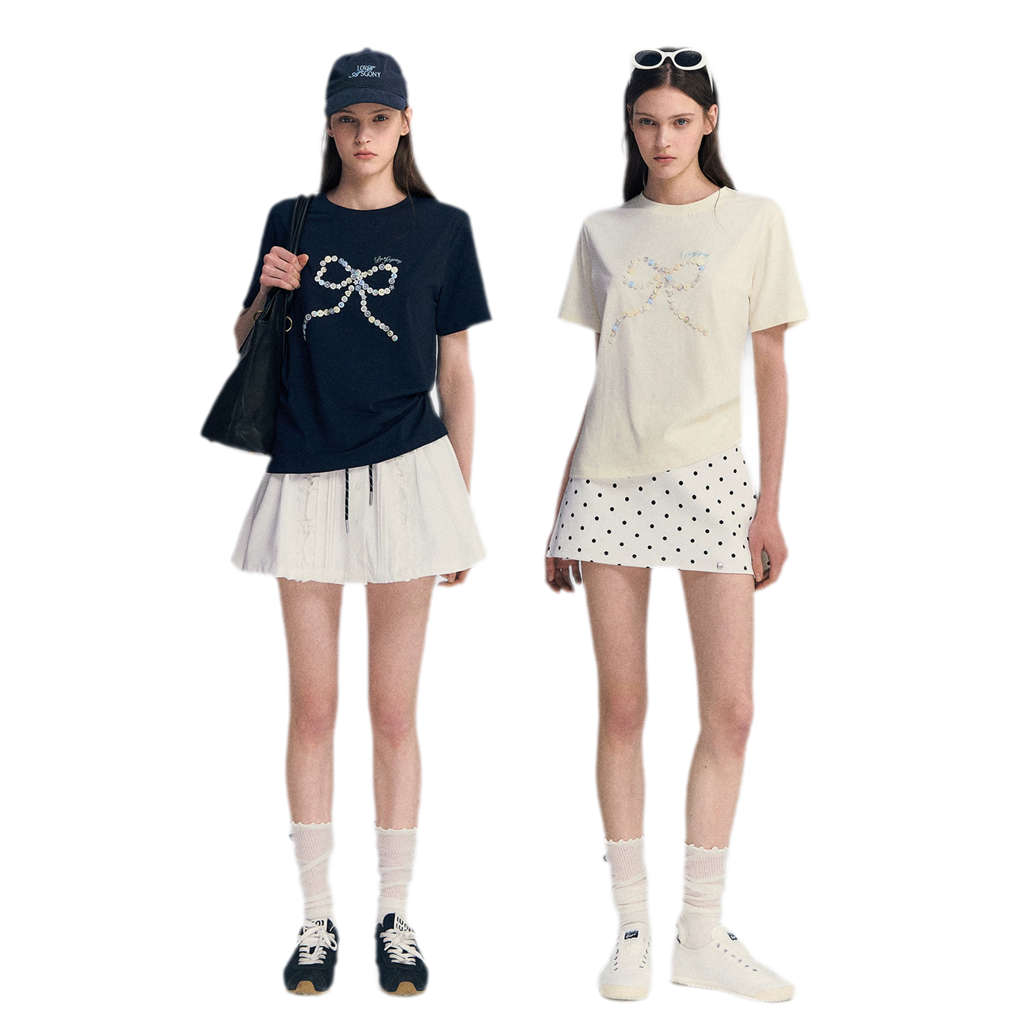 Hand-Sewn Bow T-Shirt