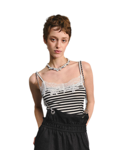 Striped Lace Camisole