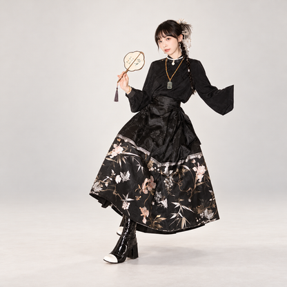 嵌锦 Inlaid Brocade Jacquard Mamian Skirt