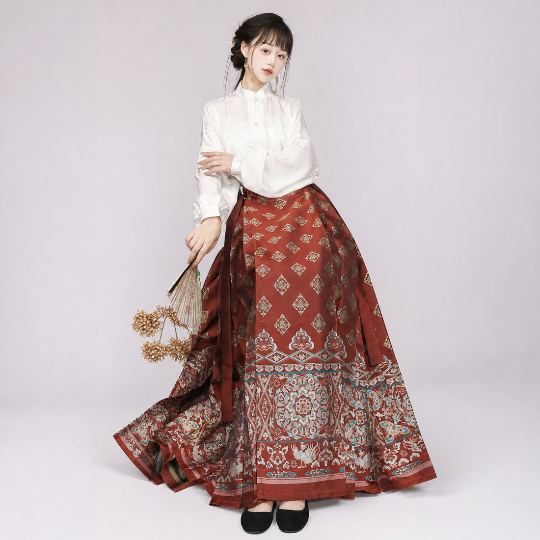 明月松间 Spirited Moon Pine Mamian Skirt