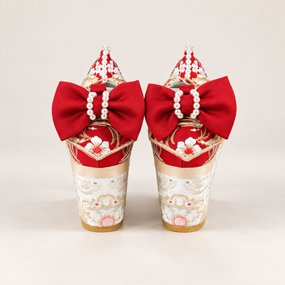 鸾凤仙羽 Phoenix Feather Embroidered Bridal Wedge