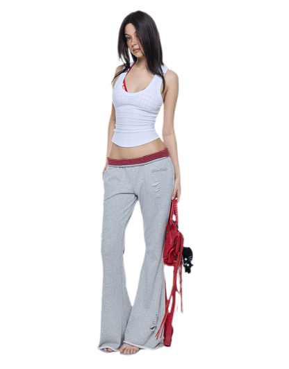 Ribbed Slim V-Neck Tank