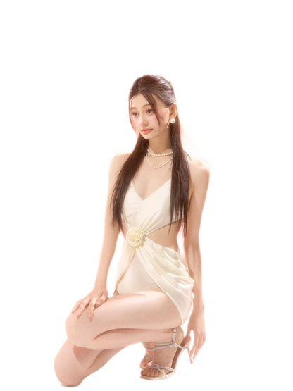 Triangle One-Piece Swimsuit