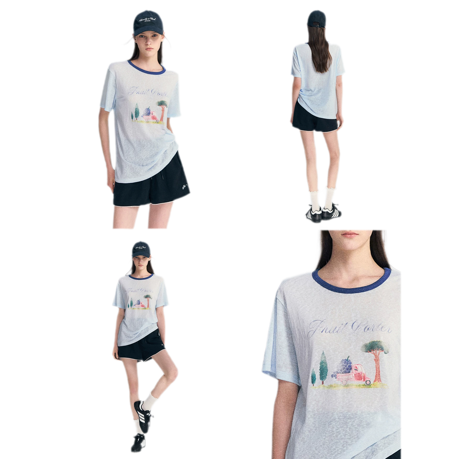 Lyocell Print T-Shirt