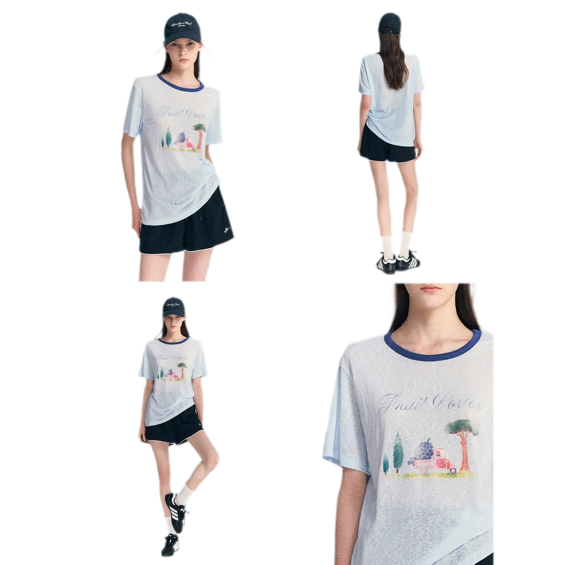 Lyocell Print T-Shirt