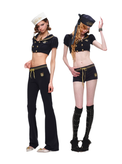 Navy Style Three-Piece Set
