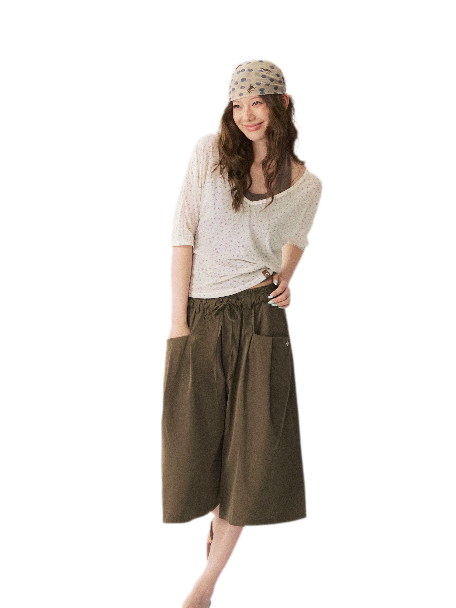 Double Waist Cropped Culottes