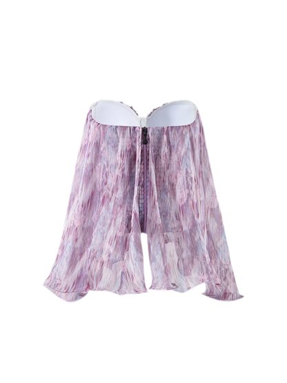 Amethyst Sheer Bustier Top
