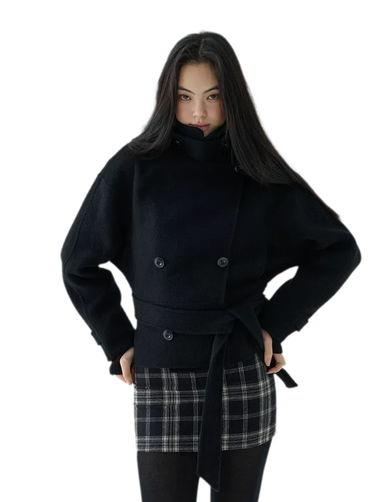 Double-Faced Wool Short Coat