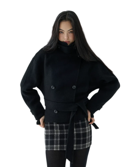 Double-Faced Wool Short Coat
