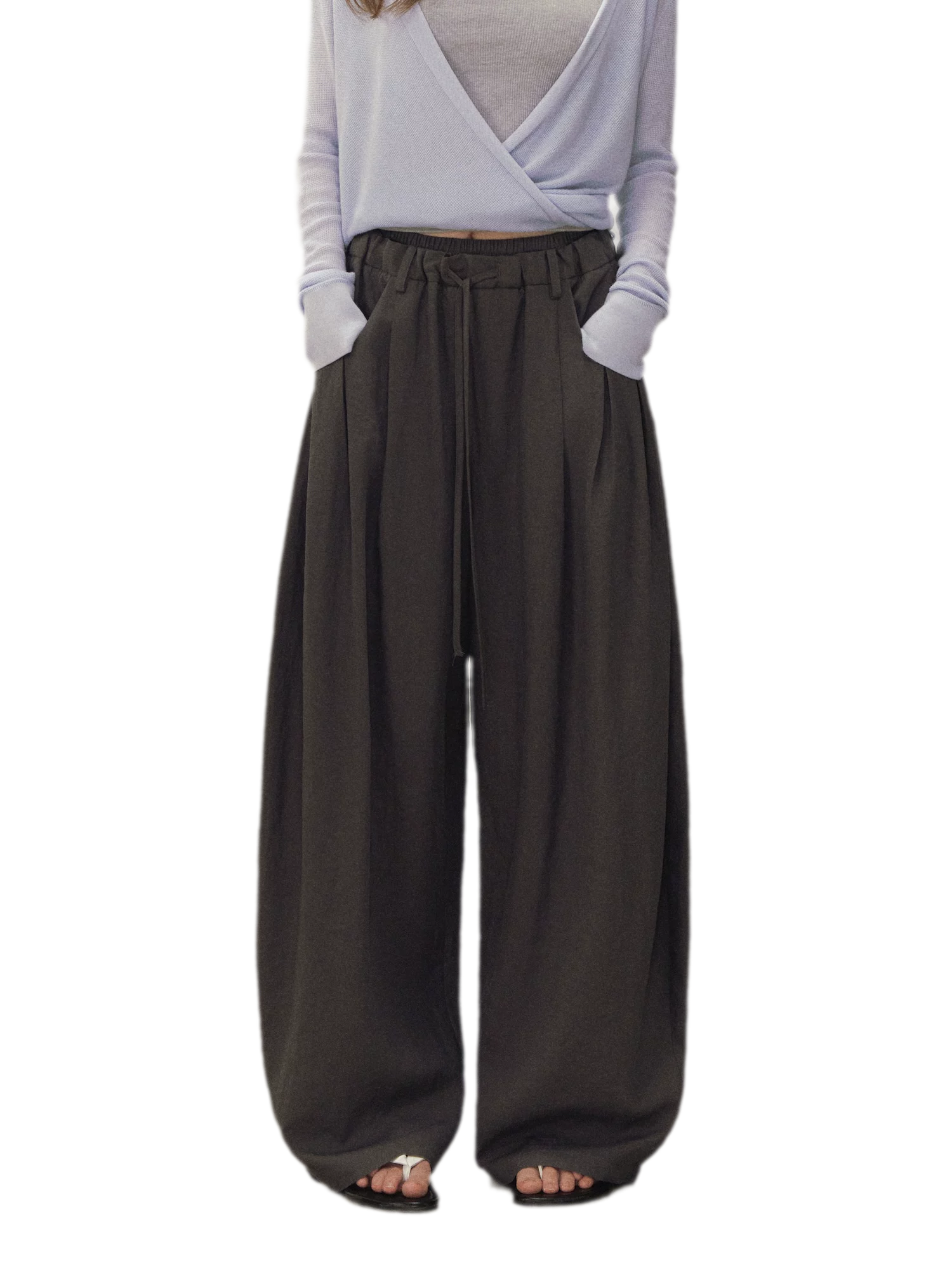 Drawstring Bubble Pants