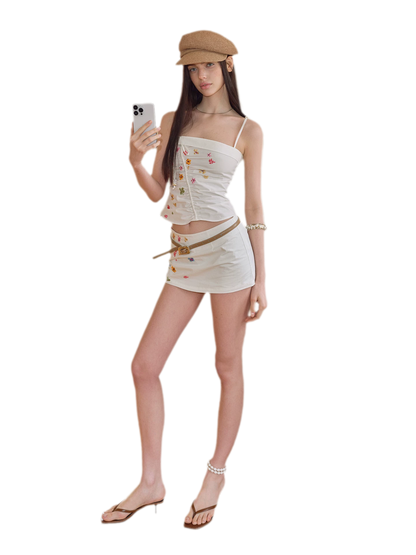 Summer Original Hand-Painted Skirt