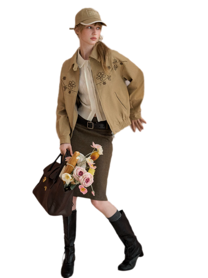 Embroidered Vintage Workwear Jacket