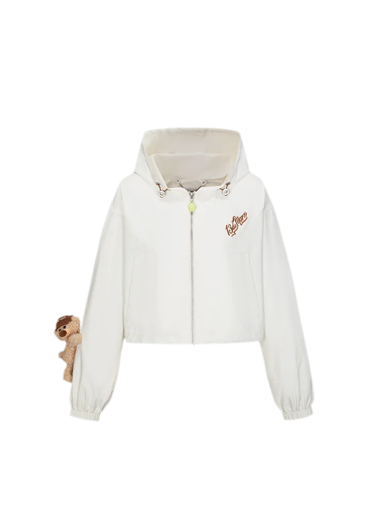 Tennis Cropped Hooded Jacket