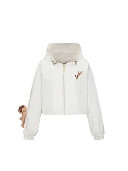 Tennis Cropped Hooded Jacket