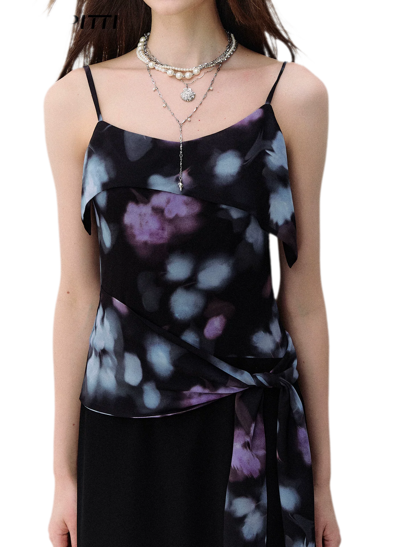 Irregular Tie-Dye Print Dress