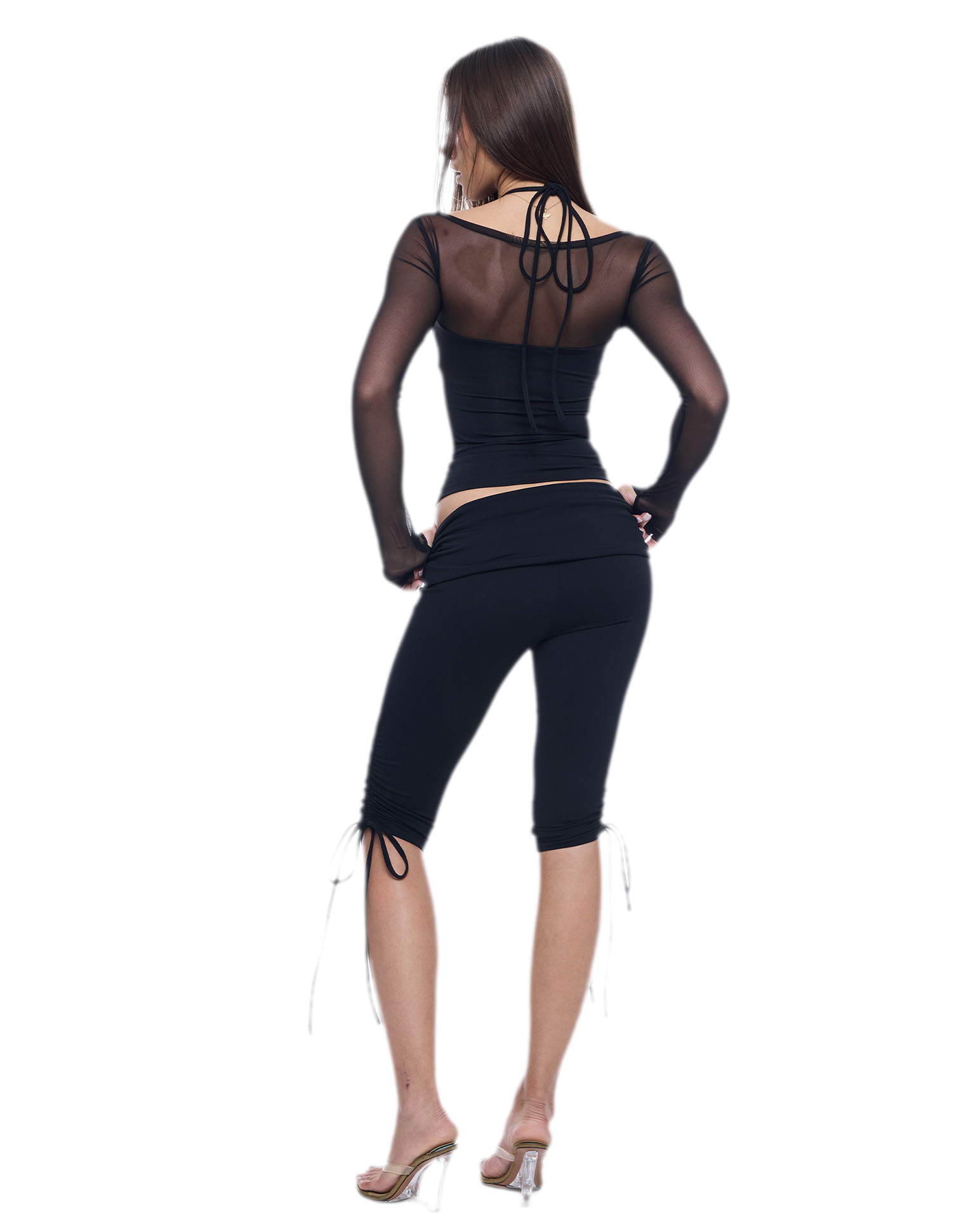Mesh Halter Yoga Set
