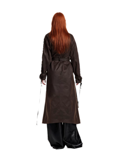 Distressed Punk Trench Coat