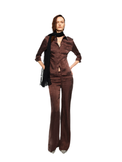 Tencel Shirt Pants Set
