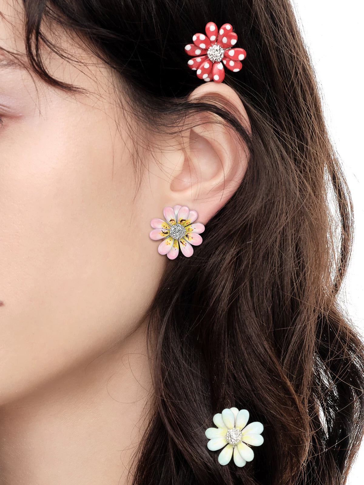 Daisy Flower Stud Earrings