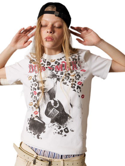 Leopard Boxer Graphic T-Shirt