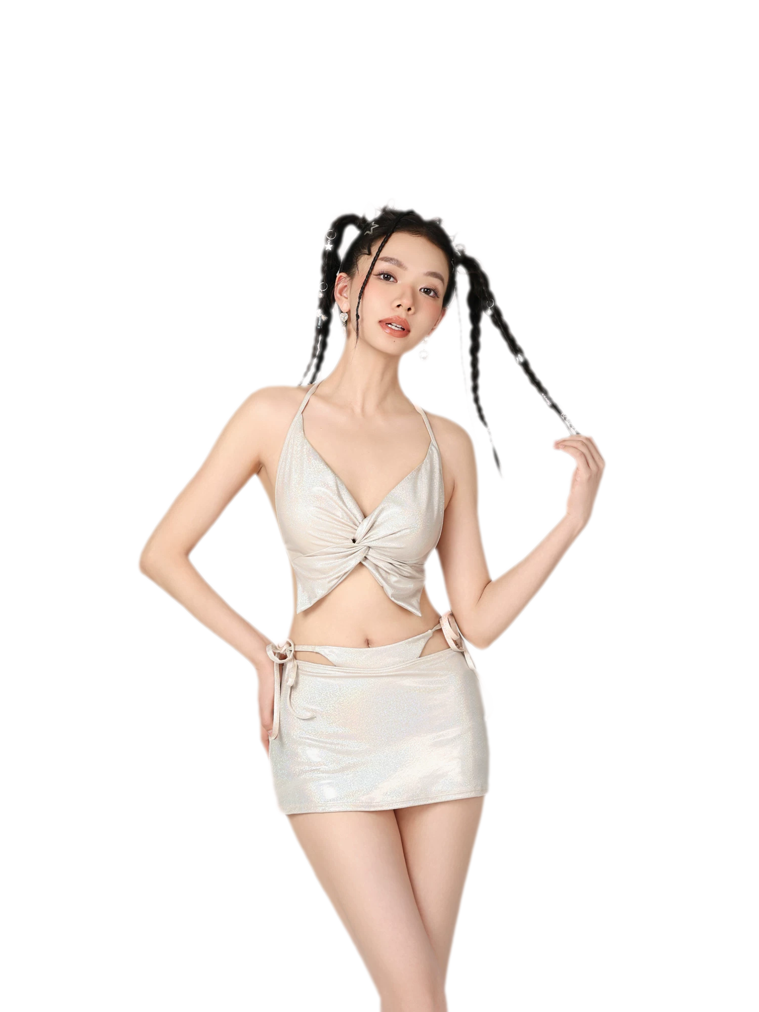Strappy Cutout Bikini Set
