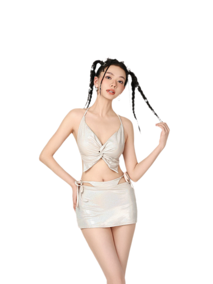 Strappy Cutout Bikini Set