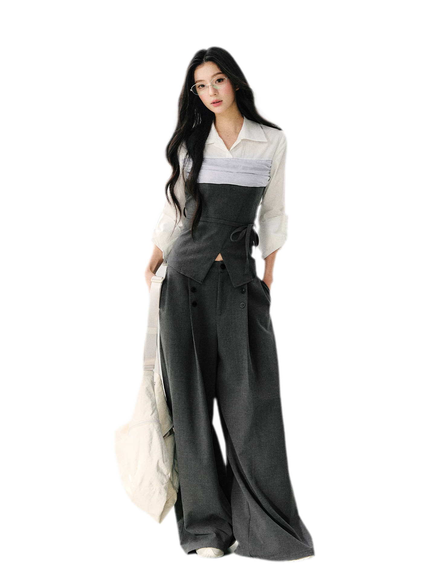 Layered Bustier Shirt