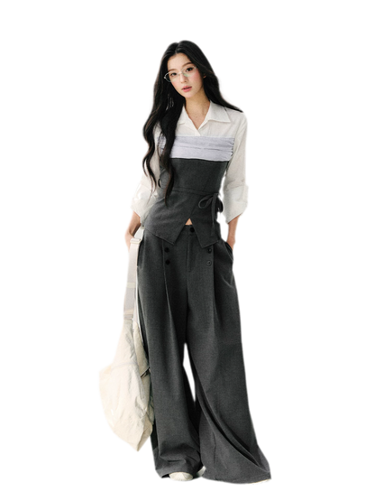 Layered Bustier Shirt