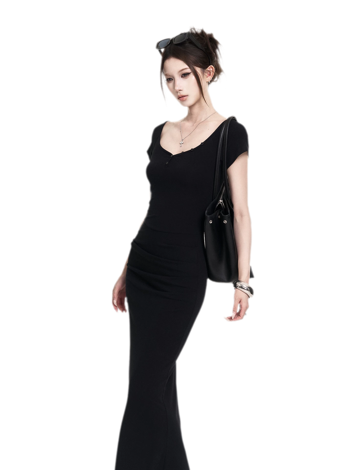Sweetheart Ruched Maxi Dress