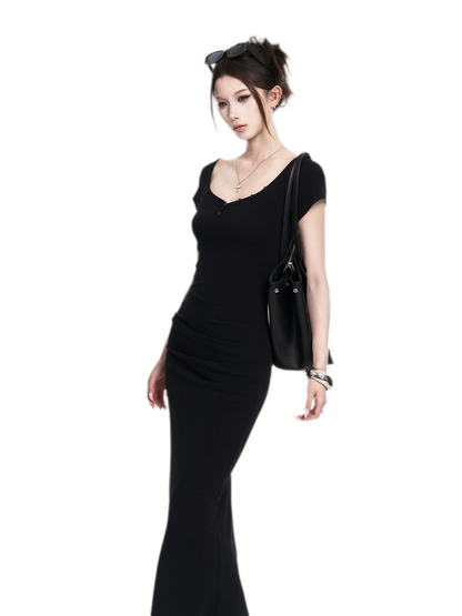 Sweetheart Ruched Maxi Dress