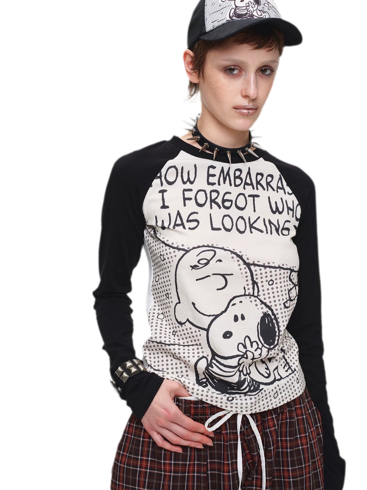 Contrast Raglan Graphic T-Shirt