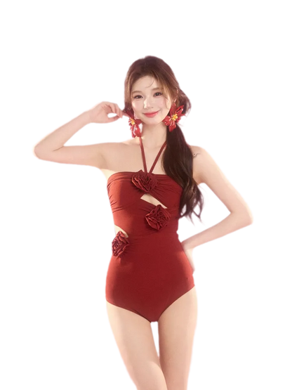 Halter Cutout Swimsuit