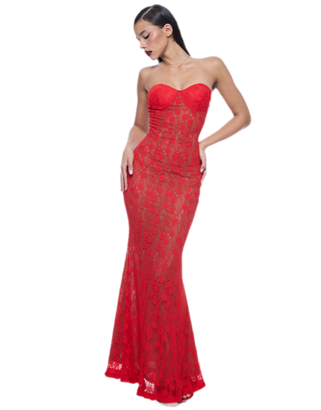 Lace Mermaid Maxi Dress