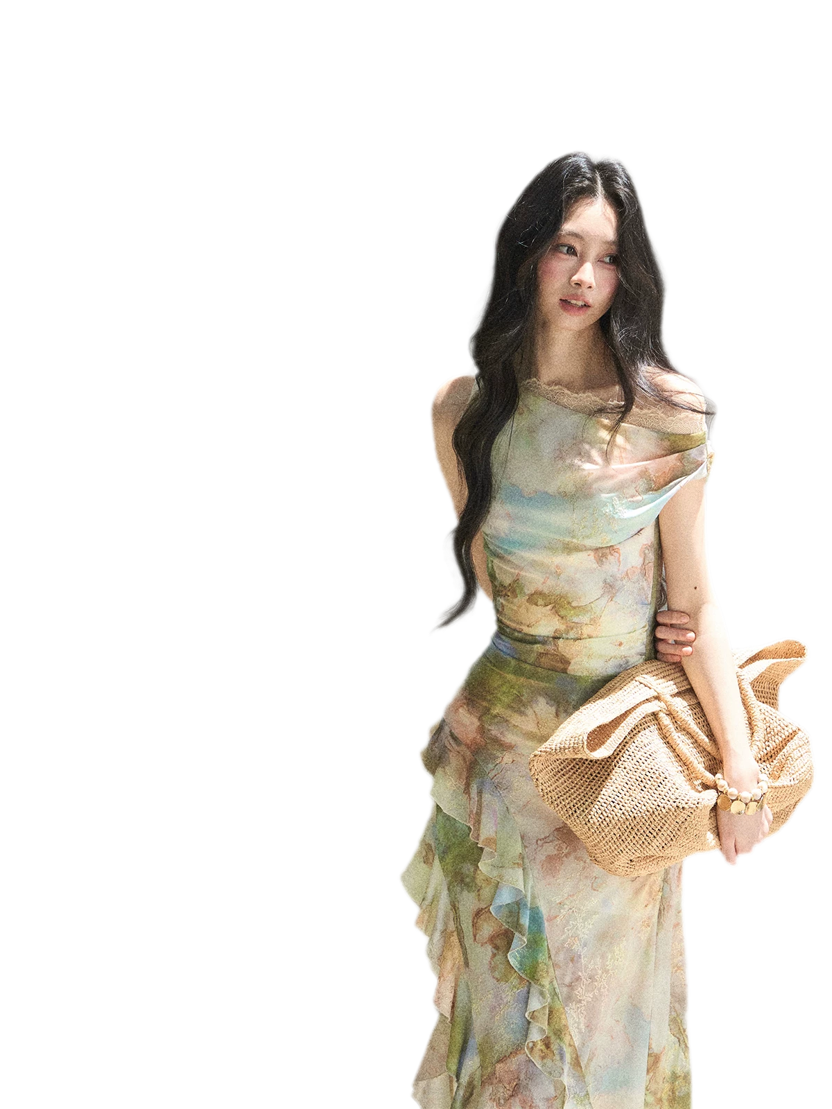 Floral Off-Shoulder Maxi Dress