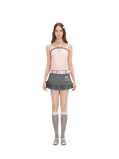 Floral Pleated Skort