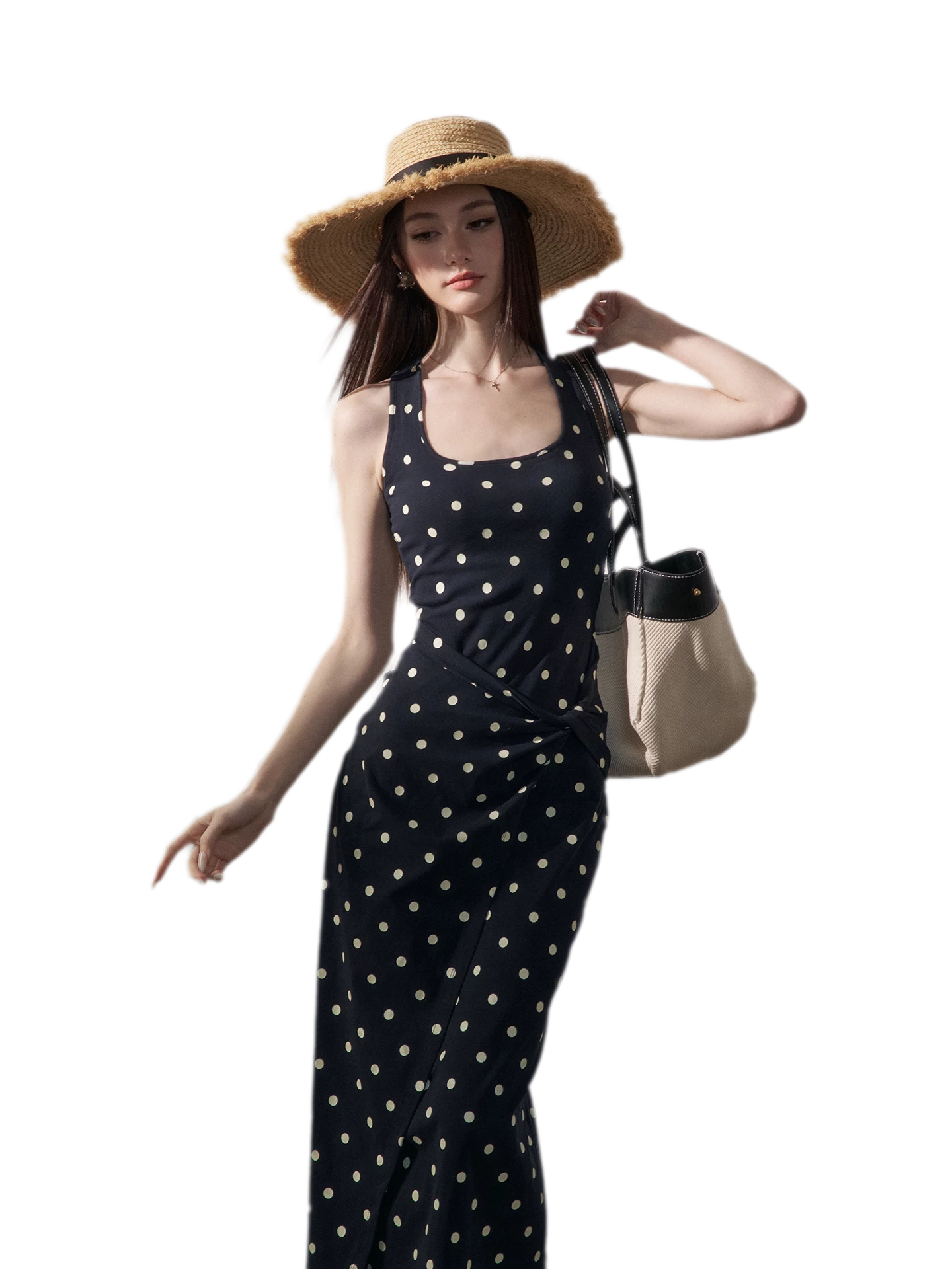 Polka Dot Twist Dress
