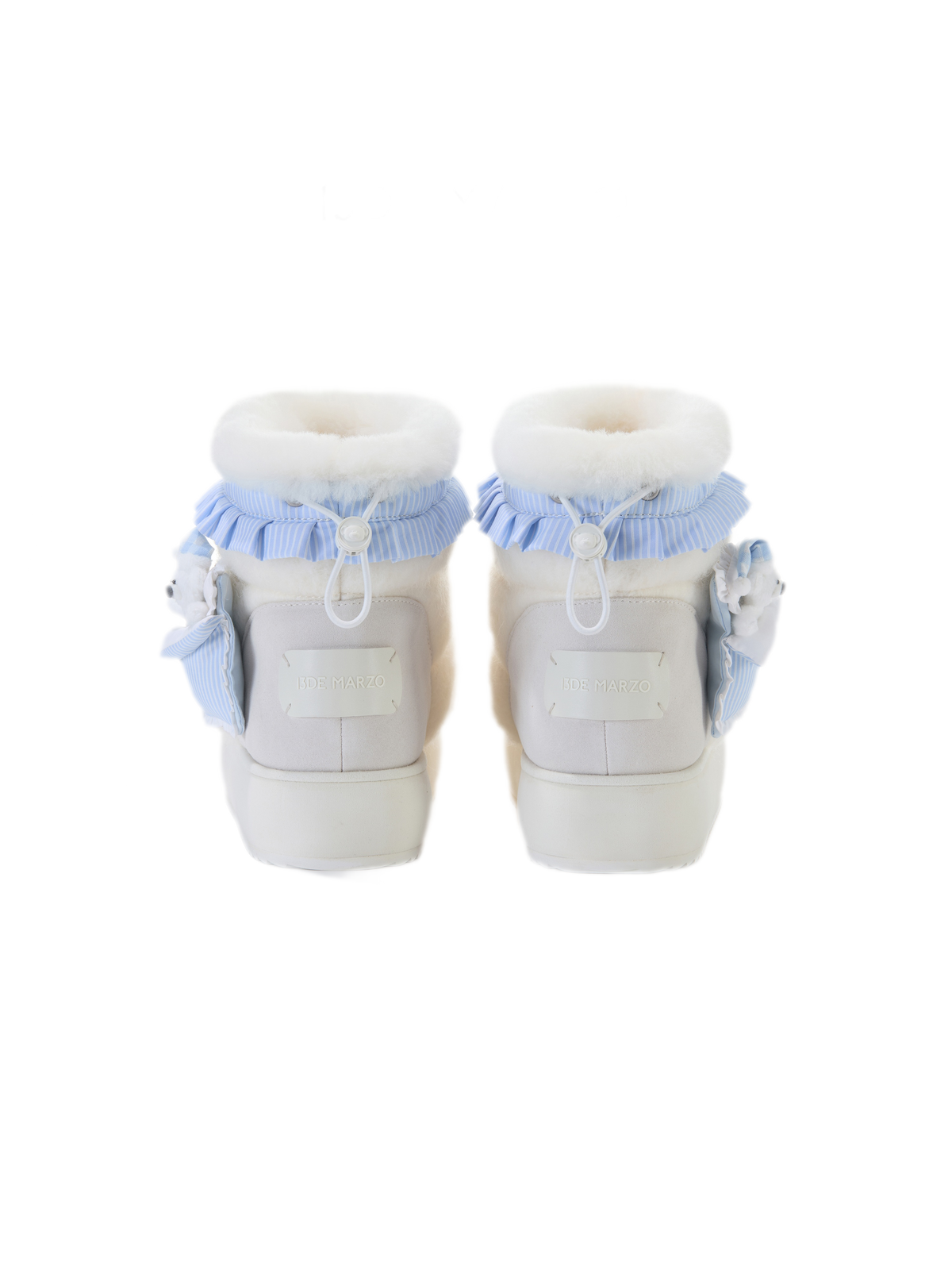 Plush Trim Platform Snow Boots